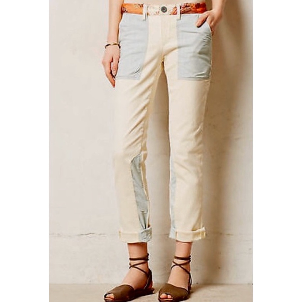 Pilcro & The Letterpress | Hyphen Boho Patch Pants - Picture 2 of 8